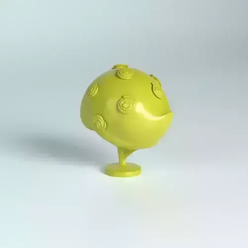 Cartoon rosebush 3D print model