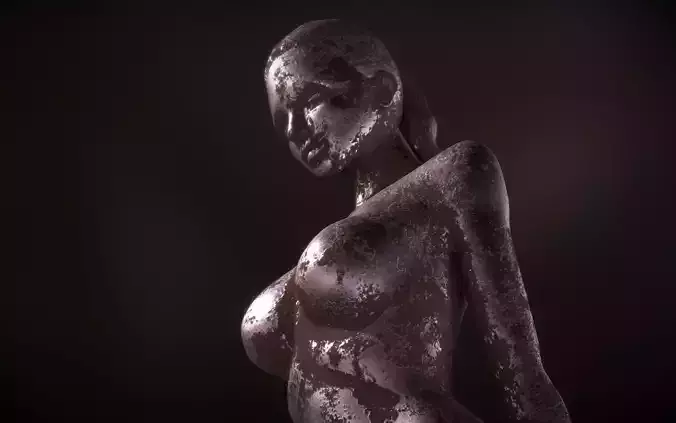 Sitting Girl Statuette