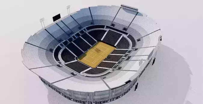 Foro Italico - Rome Italy Low-poly 3D model