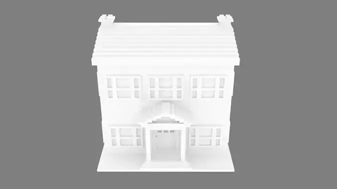 Voxel 3D House