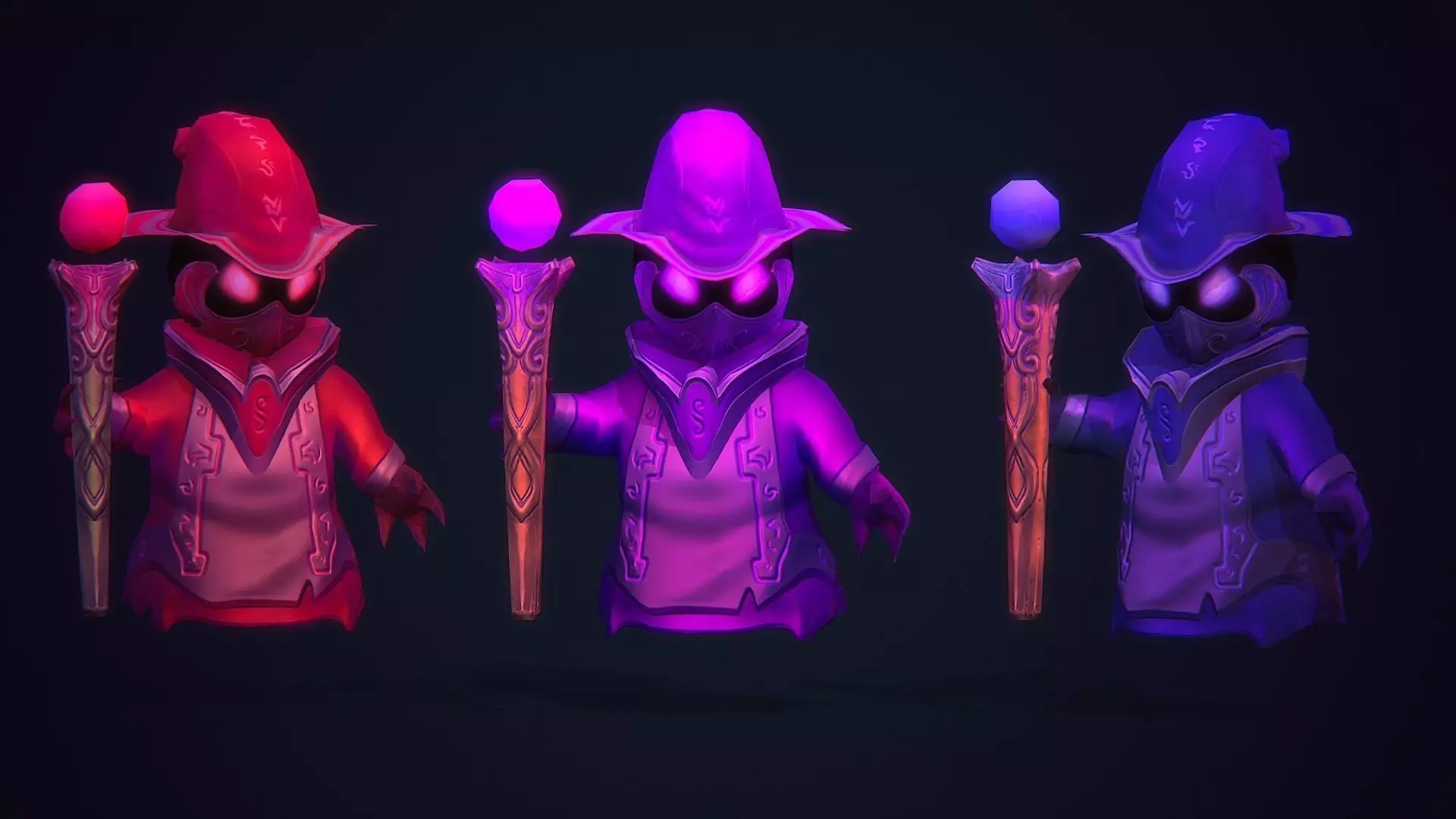 Minion mage  Low-poly 3D model_0