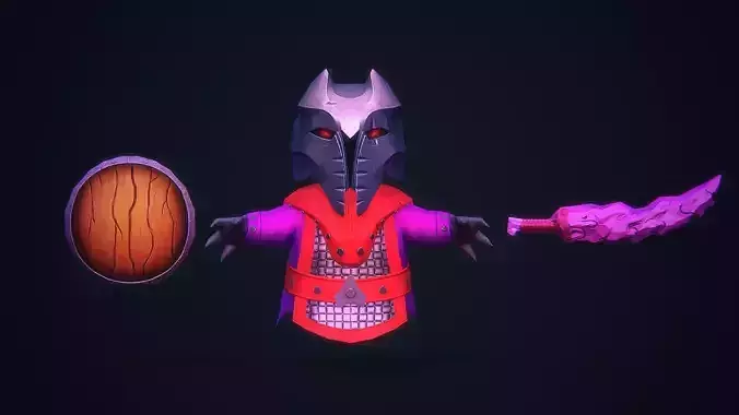 Minion soldier Low-poly 3D model
