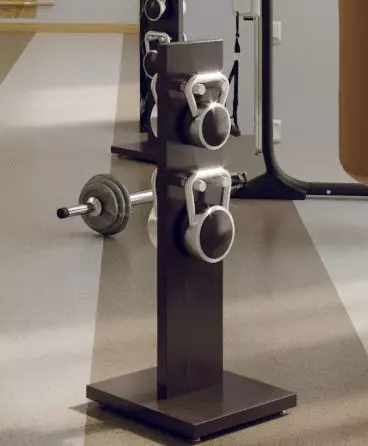 Hock Lova kettlebell rack 3D model