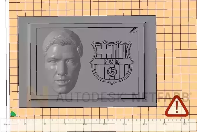 Luis Suarez - FC Barcelona - 3D print ready frame  3D print model