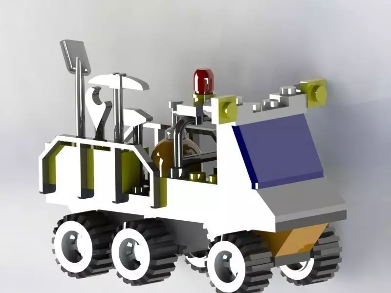 lego car  Free 3D model_0