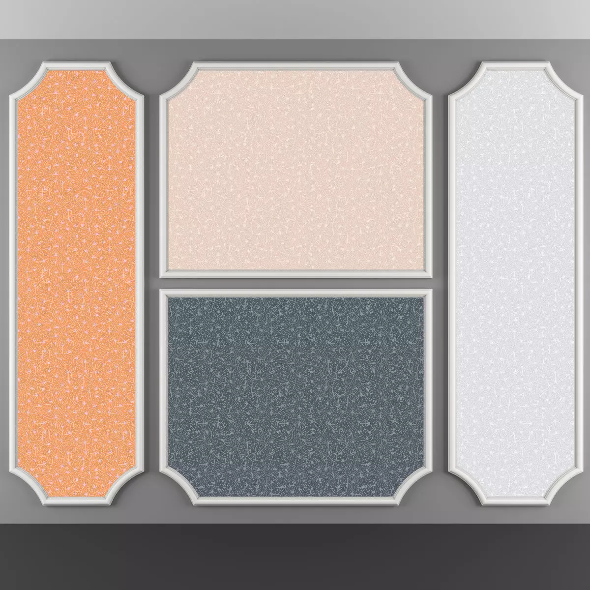 Wallpaper - 11    4 Color 3D model_0