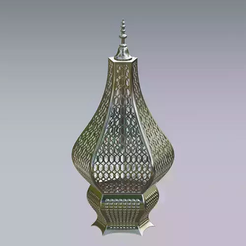 Antique Moroccan metal lantern
