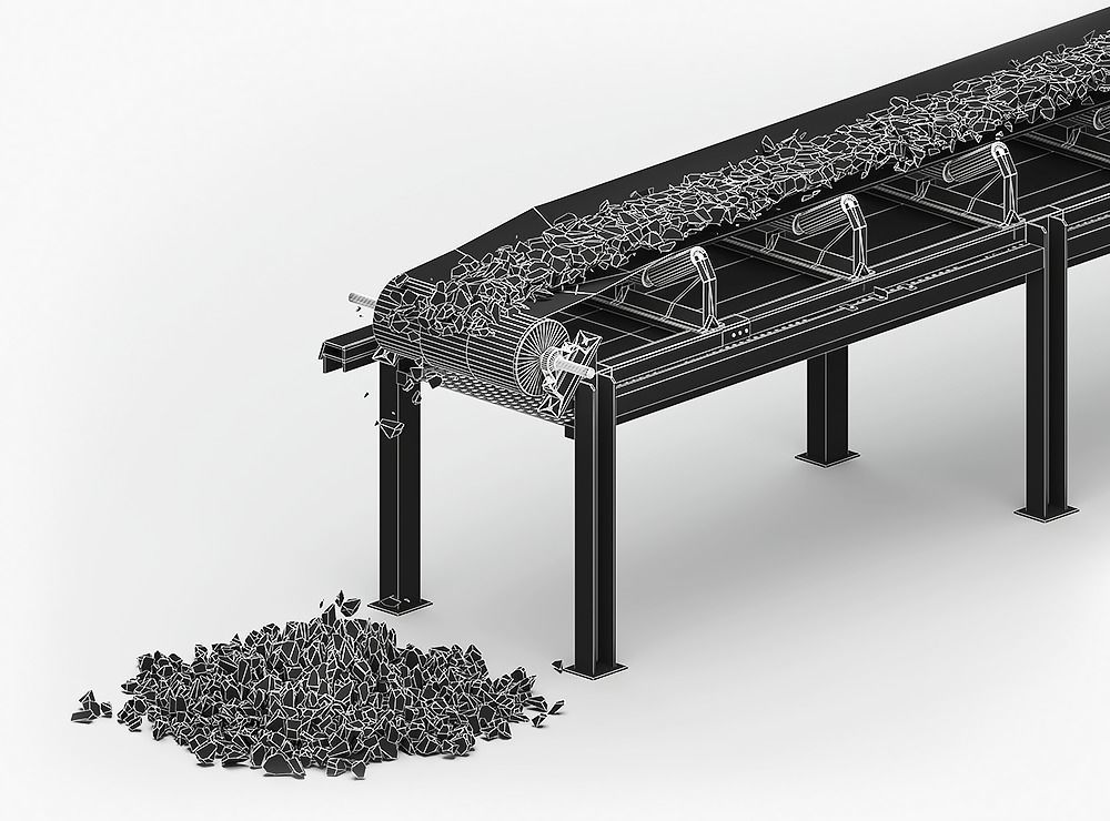 Modular mining conveyor belt 3D model_3