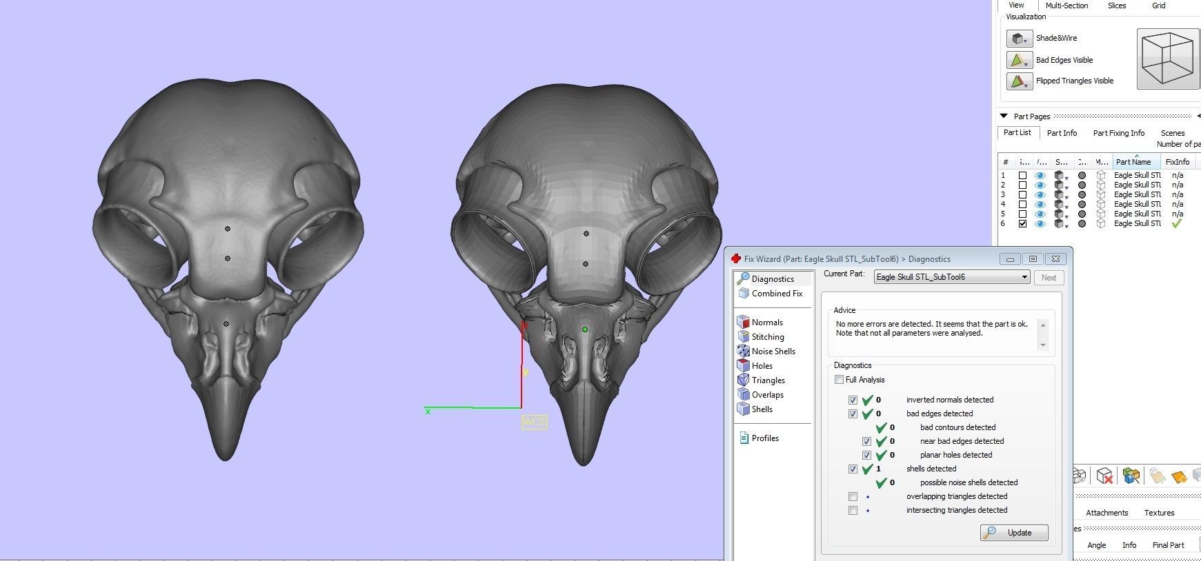 Owl skull 3D print model_4
