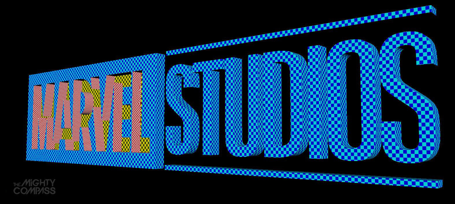 Marvel Studios Logo - Low-poly and High-poly Low-poly 3D model_4