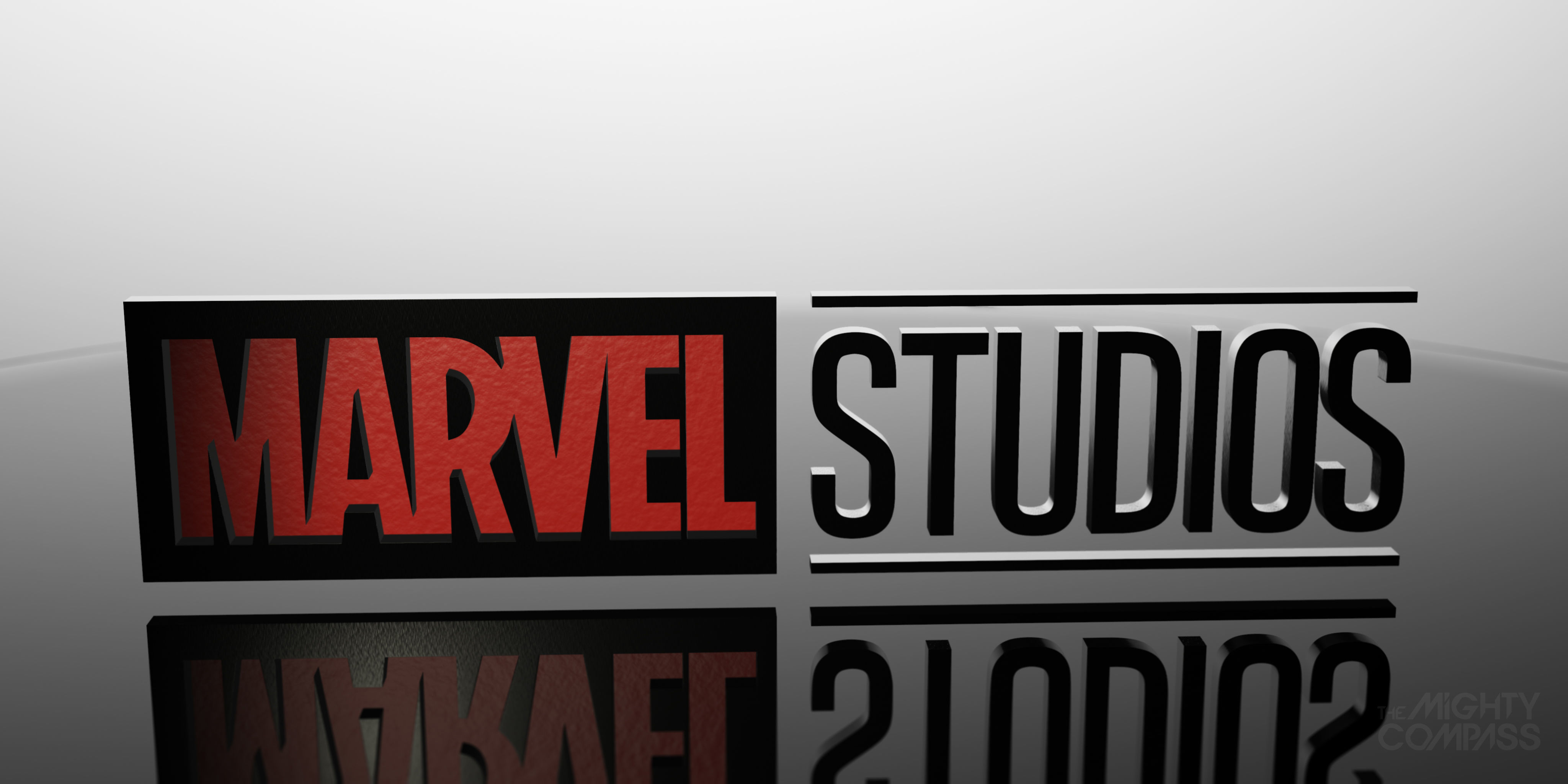 Marvel Studios Logo - Low-poly and High-poly Low-poly 3D model_8