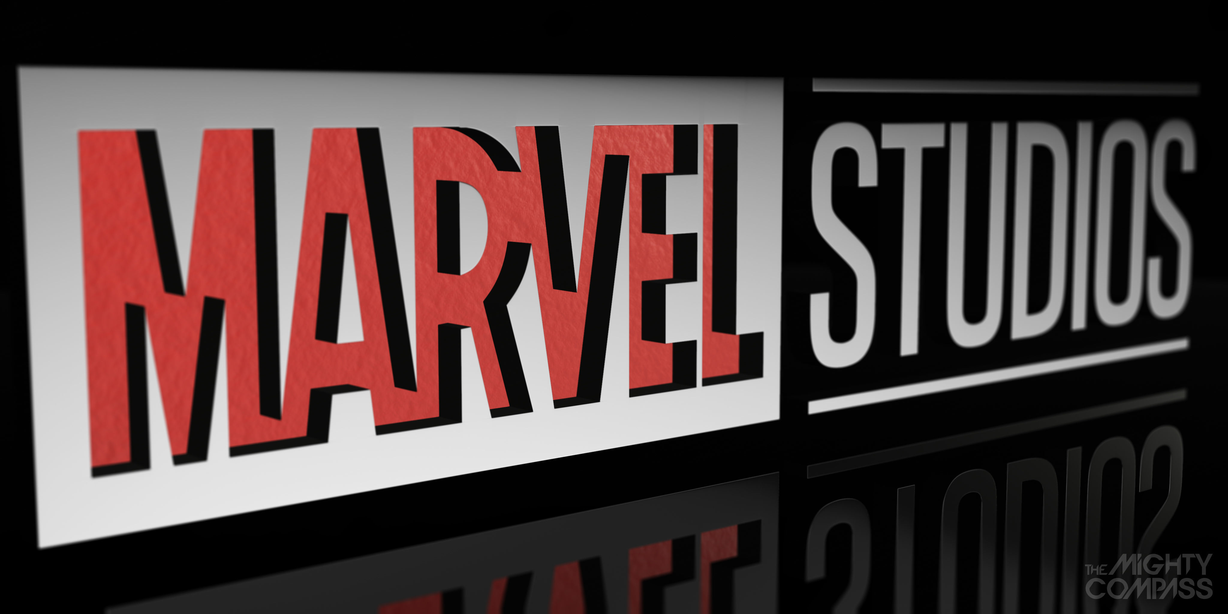 Marvel Studios Logo - Low-poly and High-poly Low-poly 3D model_7