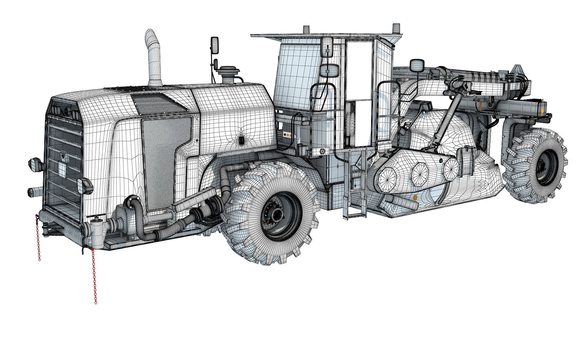 Road Reclaimer 3D model_12