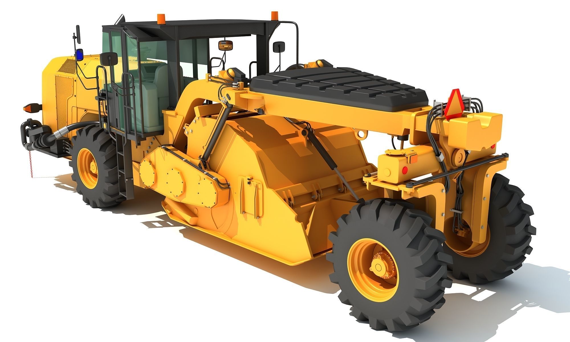 Road Reclaimer 3D model_7