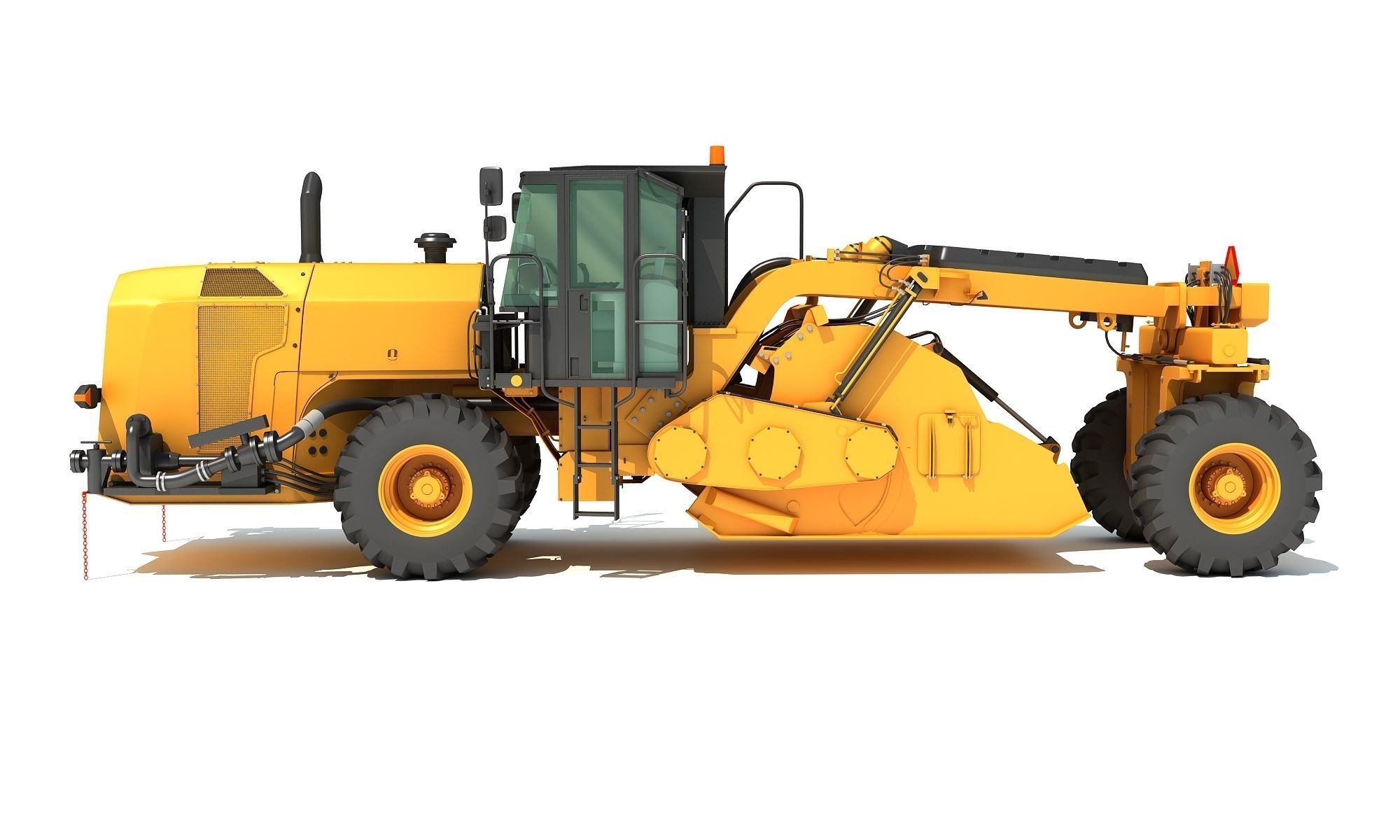 Road Reclaimer 3D model_2