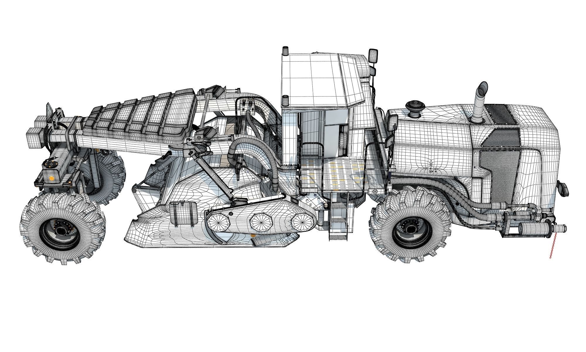 Road Reclaimer 3D model_13