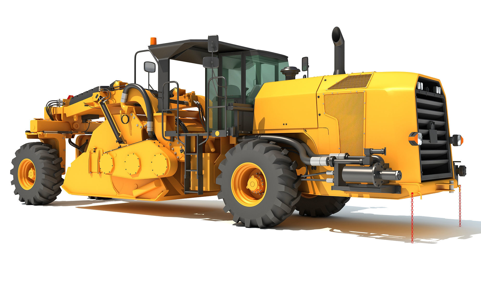Road Reclaimer 3D model_8