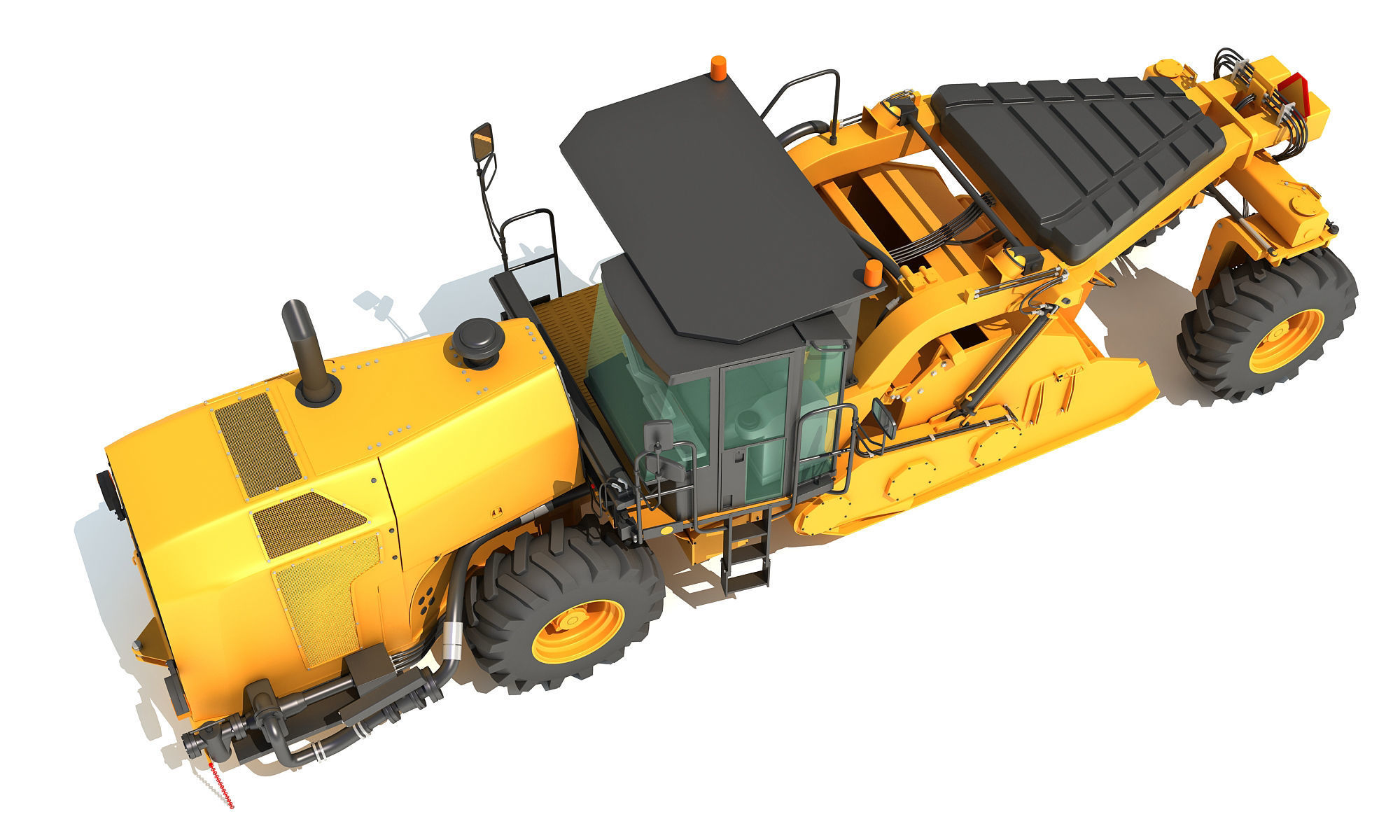 Road Reclaimer 3D model_11