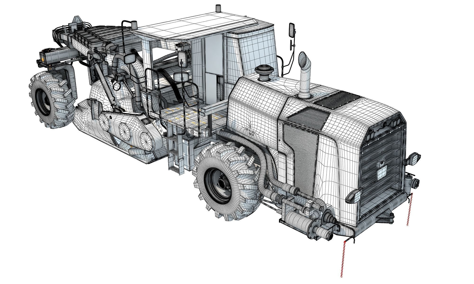 Road Reclaimer 3D model_15