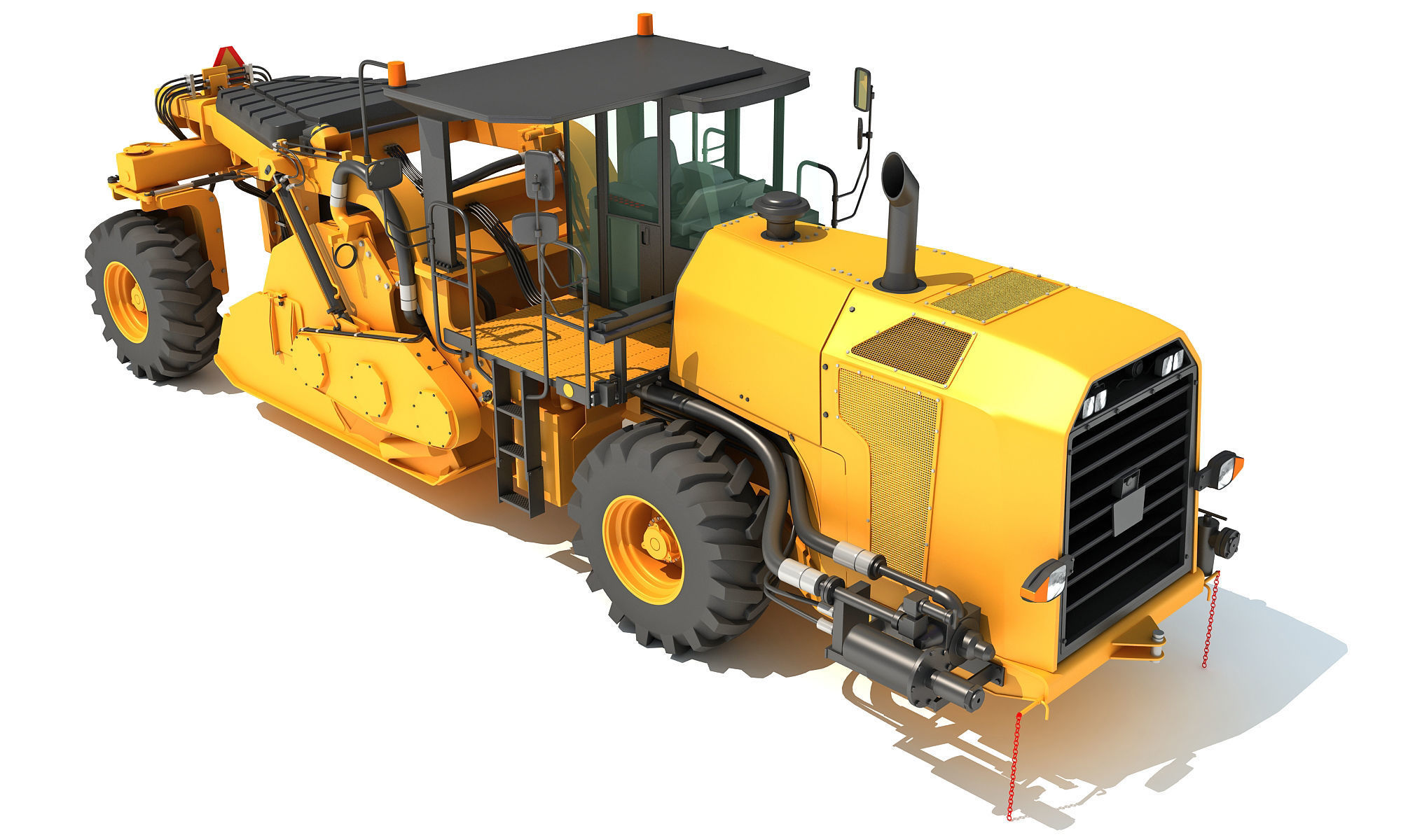 Road Reclaimer 3D model_9