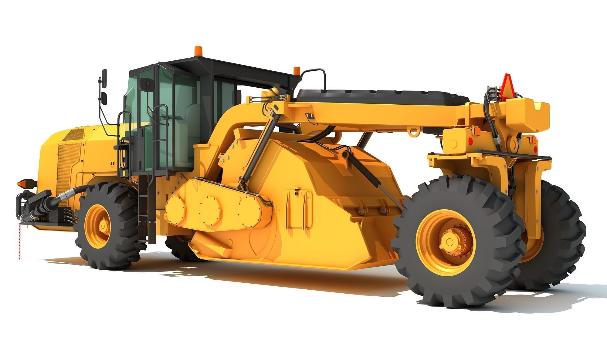 Road Reclaimer 3D model_4