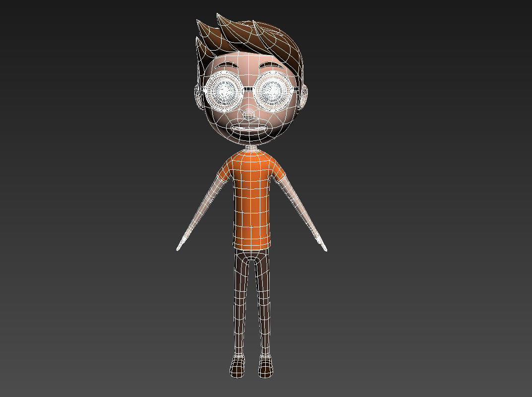 Teen character 3D model_5