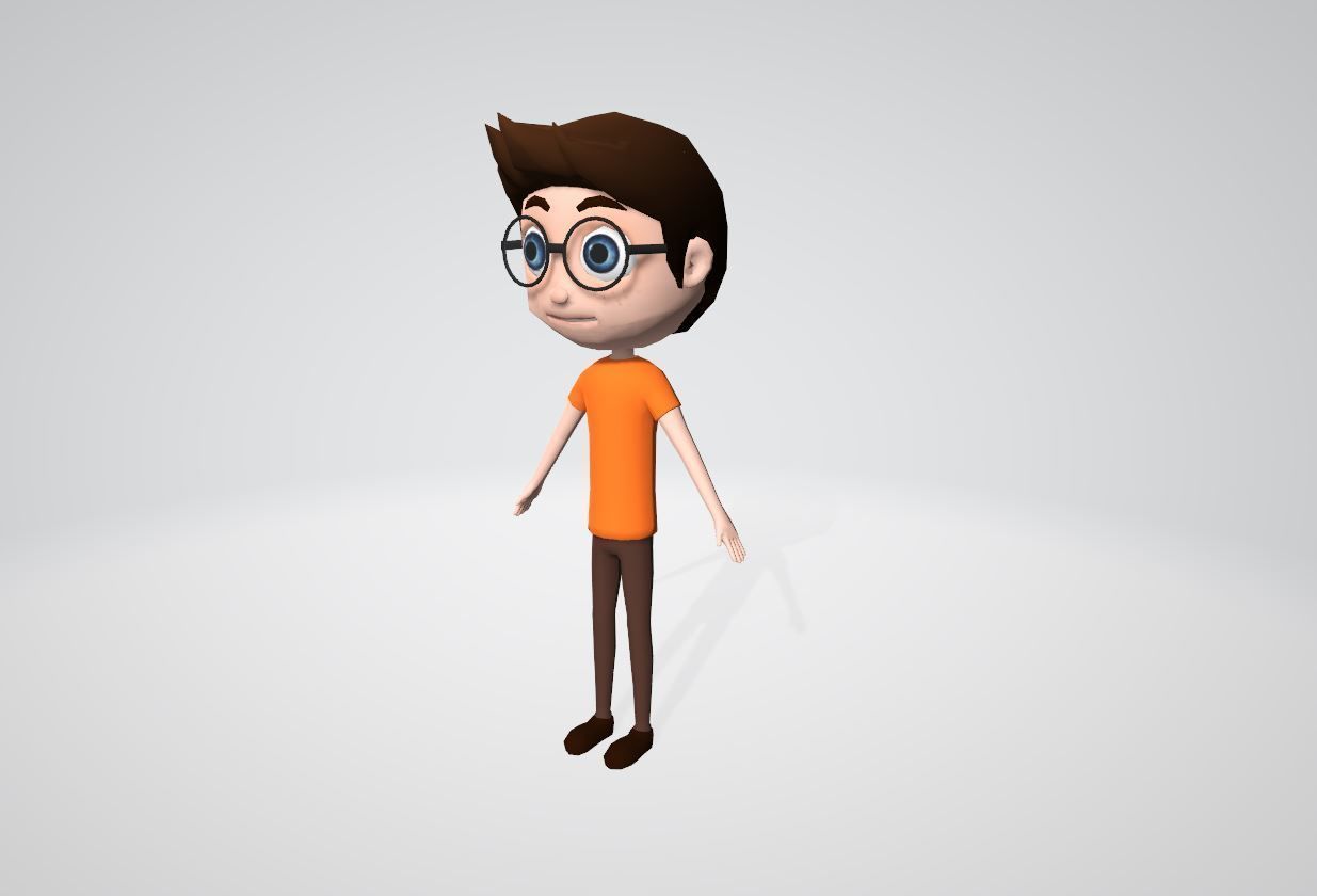 Teen character 3D model_6