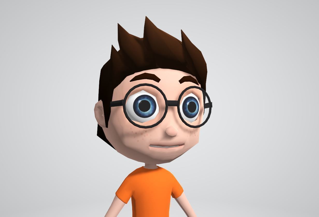 Teen character 3D model_9