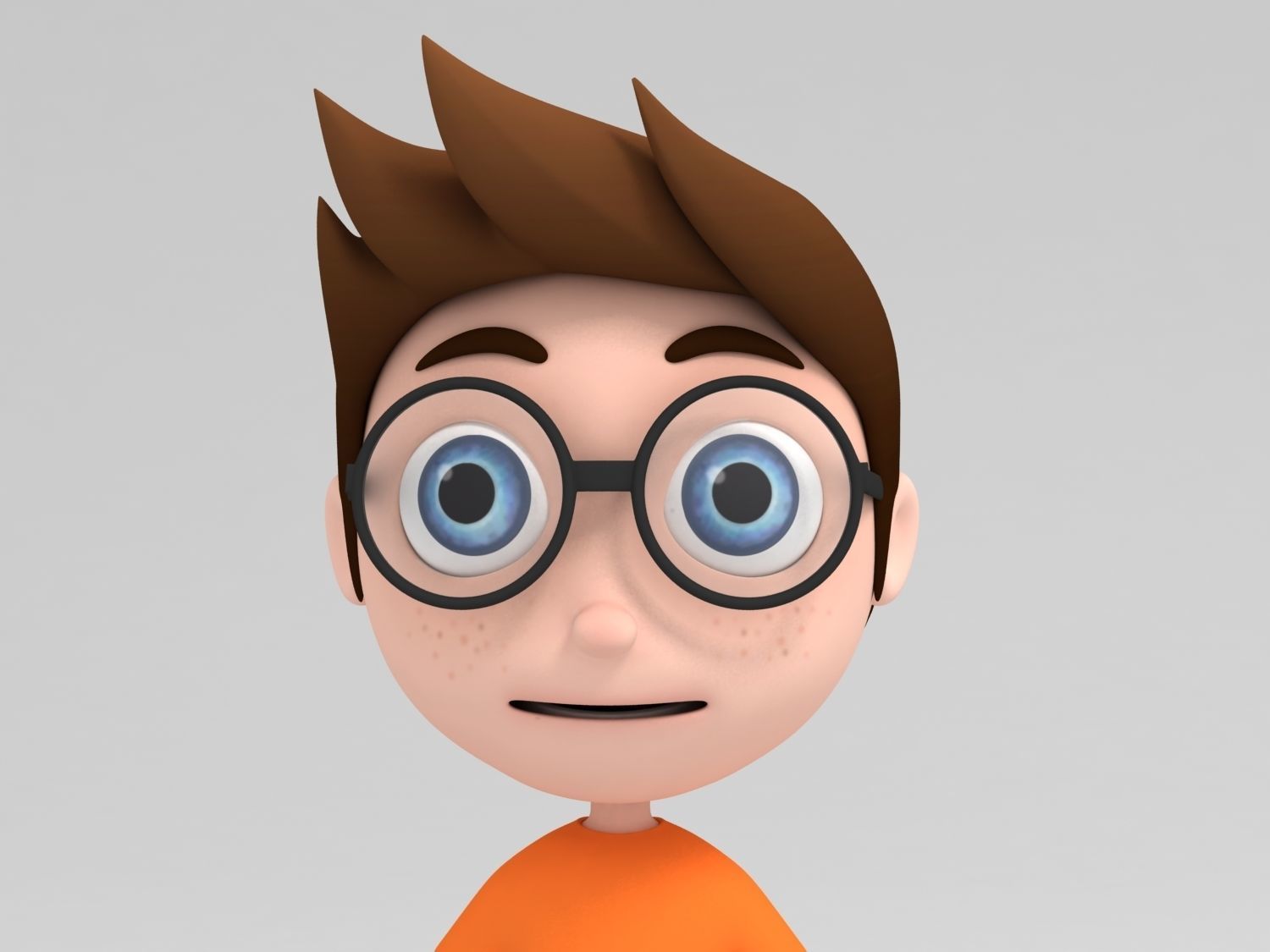 Teen character 3D model_4