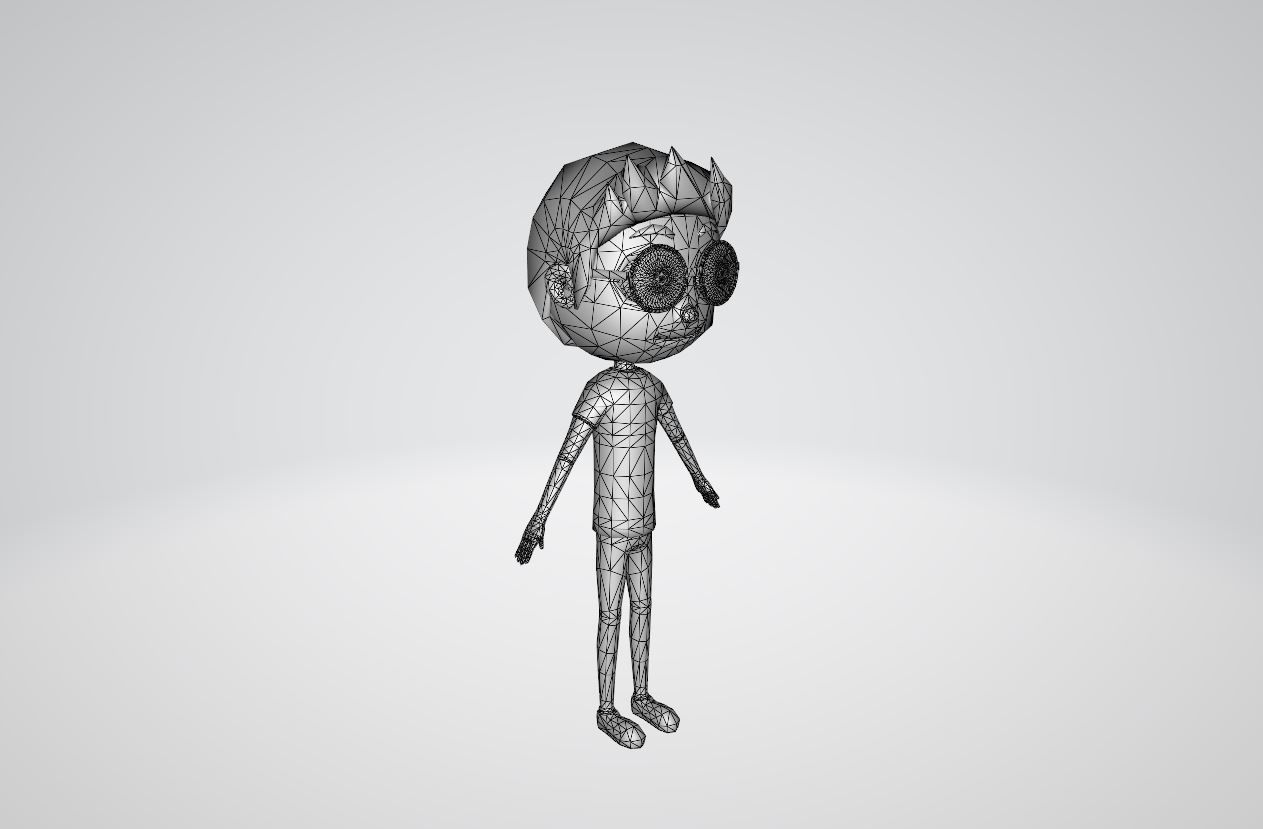 Teen character 3D model_11
