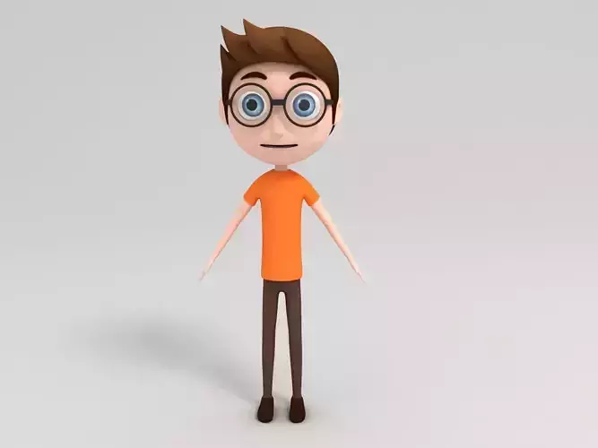 Teen character 3D model