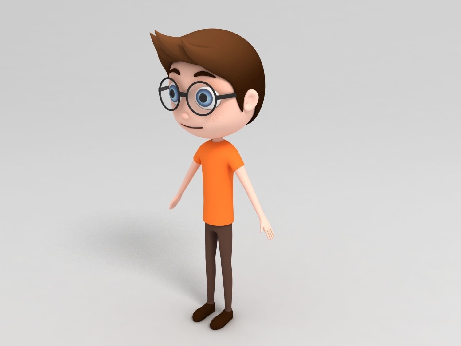 Teen character 3D model_3