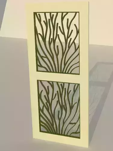 Door With Trellis 3D model