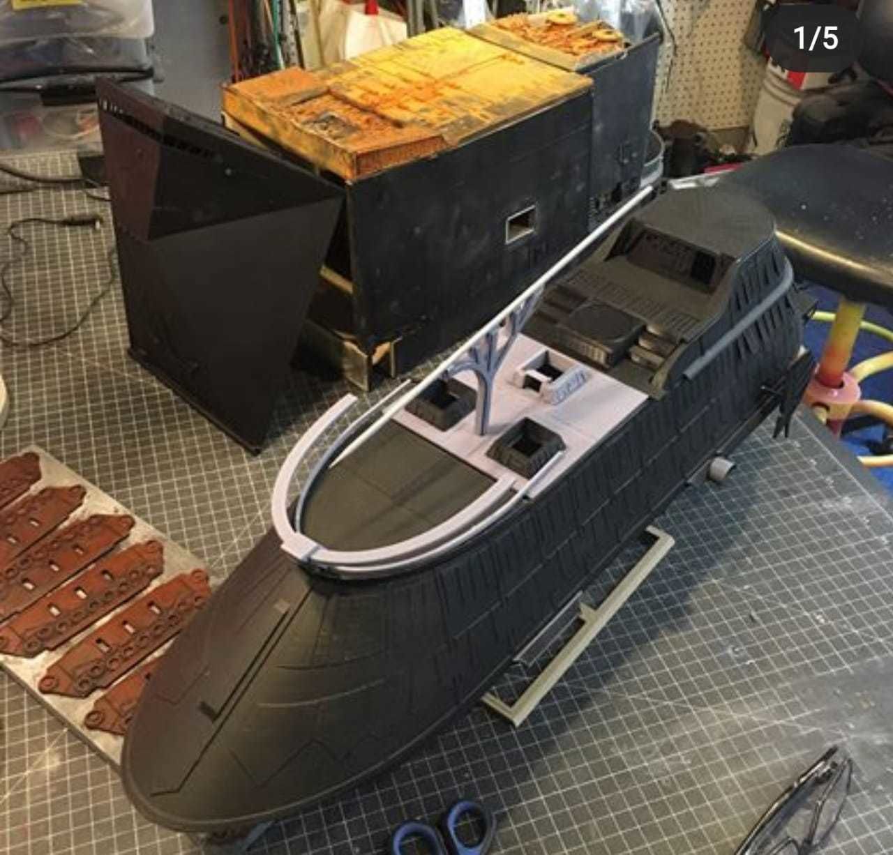 Jabba The Hutt Sail Barge Ship 3D model 3D print model_9