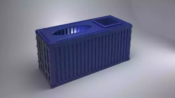 container tissue box 3D print model