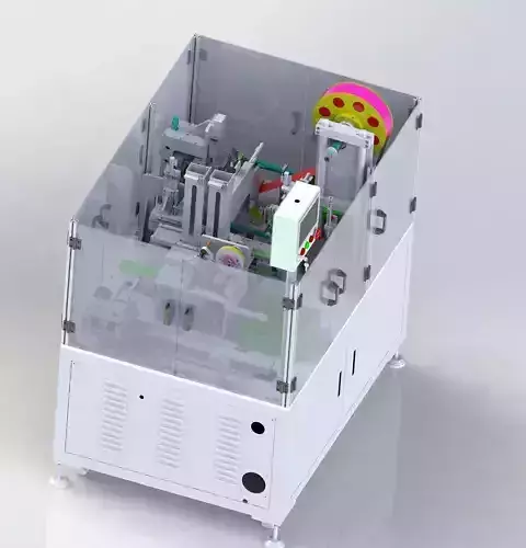Hot pressing plastic sealing machine 3D model