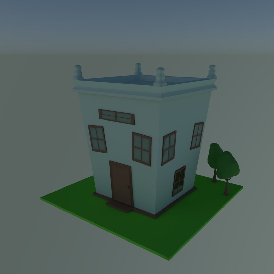 Home Fantasy Free low-poly 3D model_2