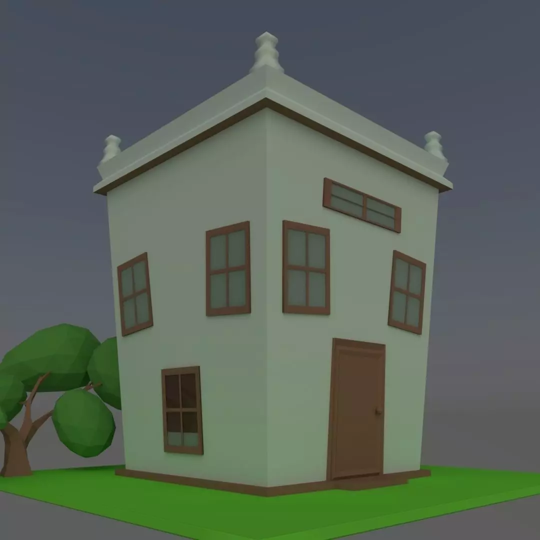 Home Fantasy Free low-poly 3D model_0