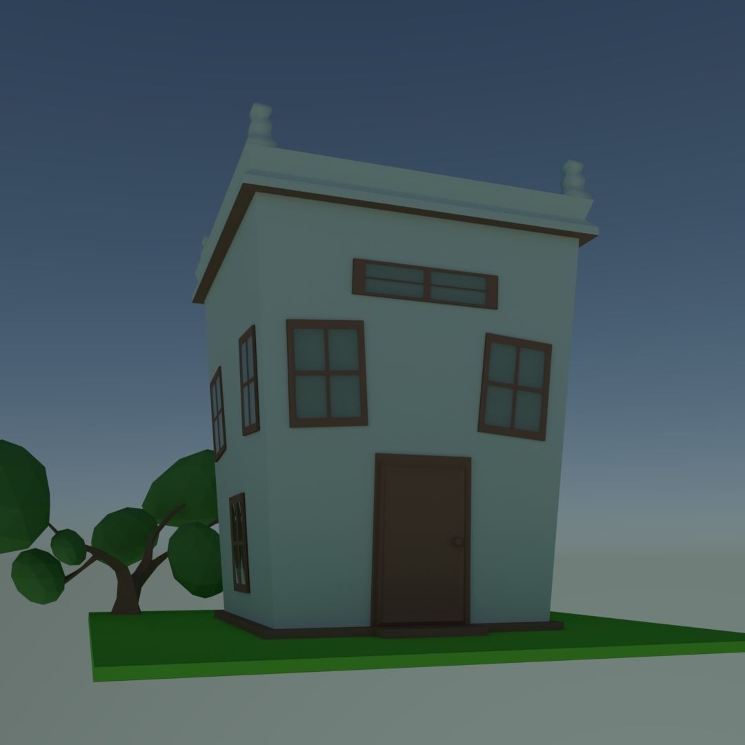 Home Fantasy Free low-poly 3D model_3
