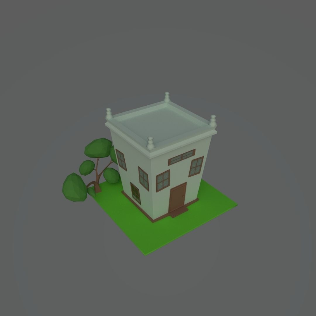 Home Fantasy Free low-poly 3D model_1