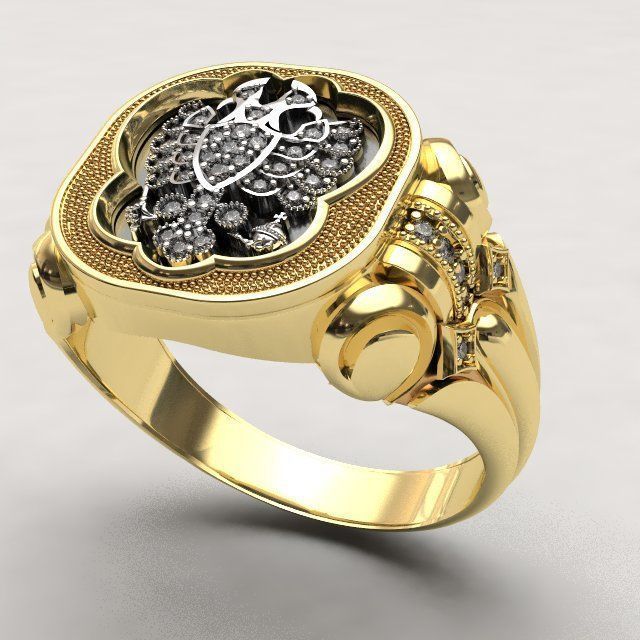 Pomelnikov empire ring - replica 3D print model_1