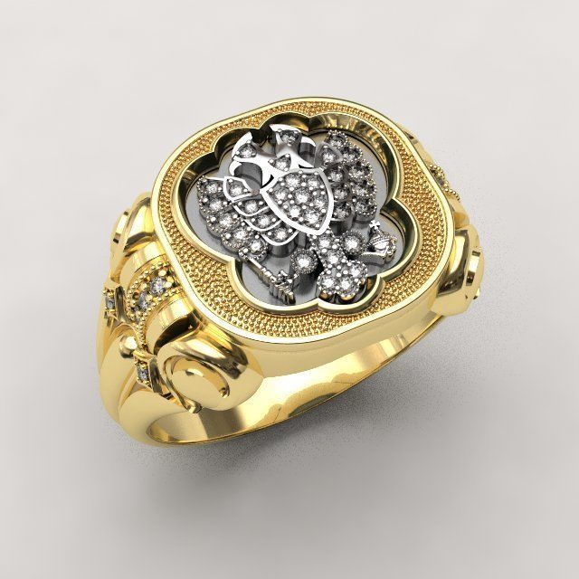 Pomelnikov empire ring - replica 3D print model_6
