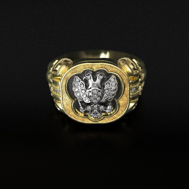 Pomelnikov empire ring - replica 3D print model_7
