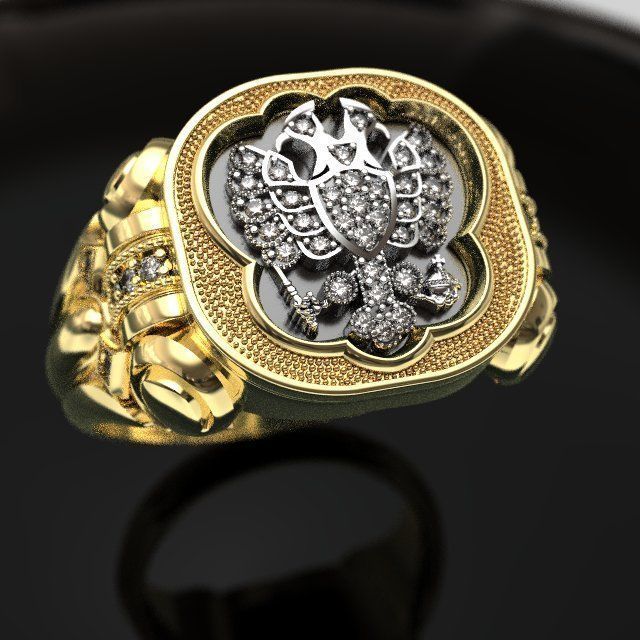 Pomelnikov empire ring - replica 3D print model_4