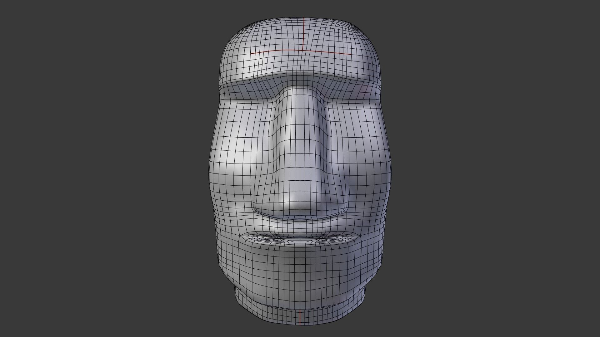 Moai statue 3D model_6