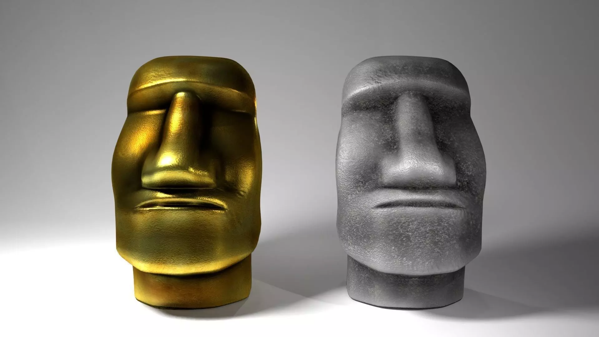 Moai statue 3D model_0