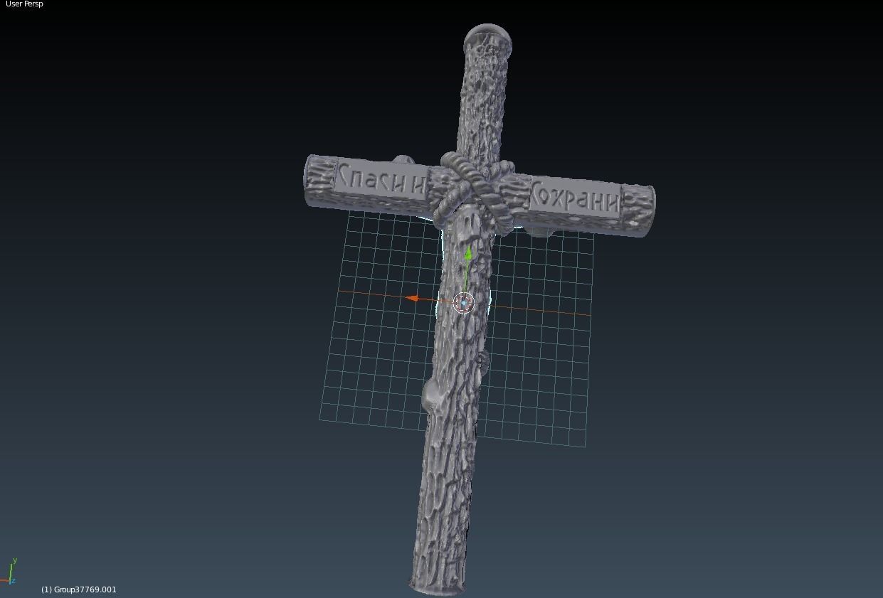 Wooden cross 3 3D print model_6