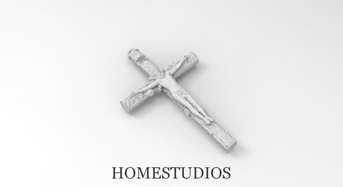 Wooden cross 3 3D print model