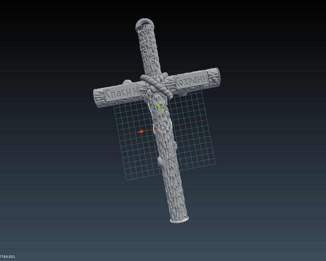 Wooden cross 3 3D print model_9