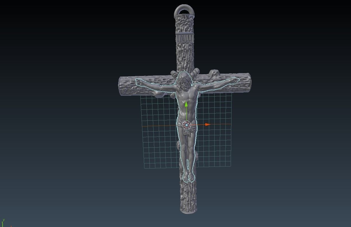 Wooden cross 3 3D print model_1
